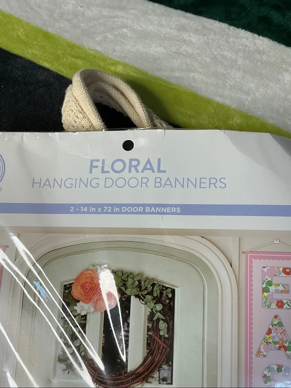 Craft Smith Floral Happy Easter Hanging Door Banners Set of 2